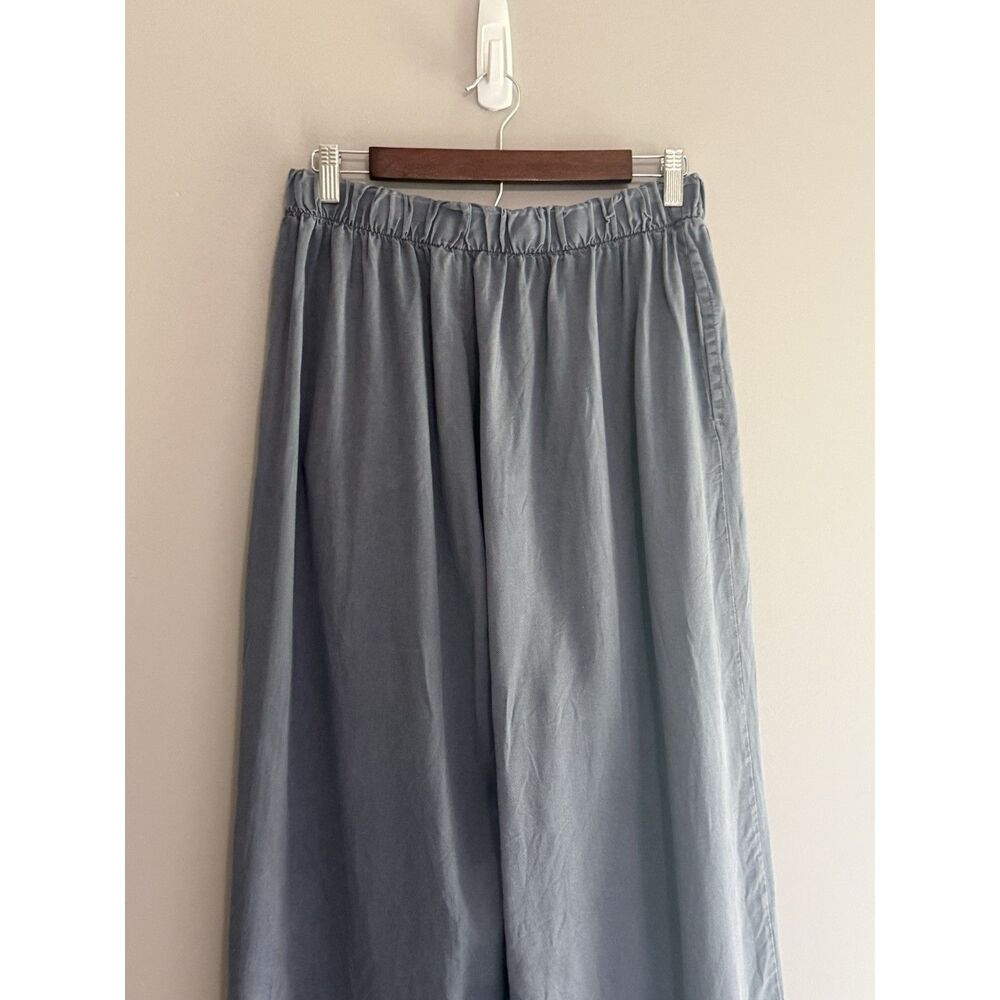 Bryn Walker 100% Tencel Flood Pant Wide Leg Pocket Lagenlook Boho Chic Beach Med - Picture 8 of 15